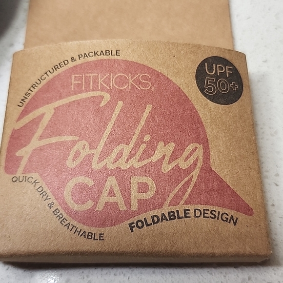 Khaki Folding Cap Unisex. FitKicks. Foldable Design. New - Picture 5 of 10